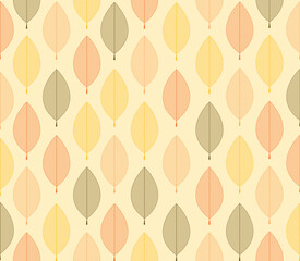 Autumn leaves pattern orange yellow colored