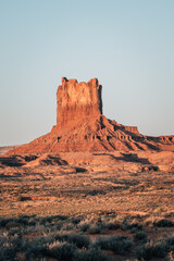 Monument Valley sunset in the Desert of Arizona USA