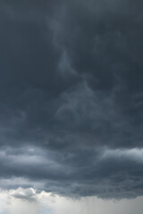 Dark storm clouds in the sky
