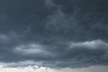 Dark storm clouds in the sky