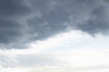 Dark storm clouds in the sky