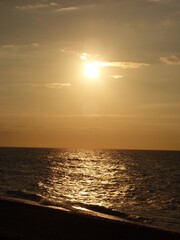 日本海に沈む夕日