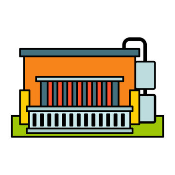 Reverse Osmosis Concept, Membrane Bioreactor Station Vector Icon Design, Water Treatment And Purification Plant Symbol, Sterilization And Filtration Industry Sign,Desalination Biotechnology Stock Illu