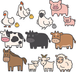 牧場の仲間たち