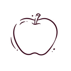 Illustration vector graphic of Apple. Apple vector sketch isolated on a white background. The illustration is suitable for web landing page banners, flyers, stickers, cards, etc.