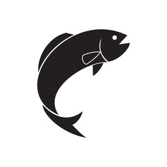 fish icon vector illustration symbol