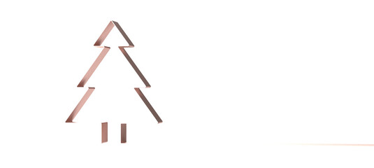 abstract christmas tree 3d rendering