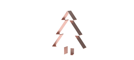 christmas tree 3d abstract shape design