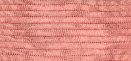 Knitted elastic band from woolen threads