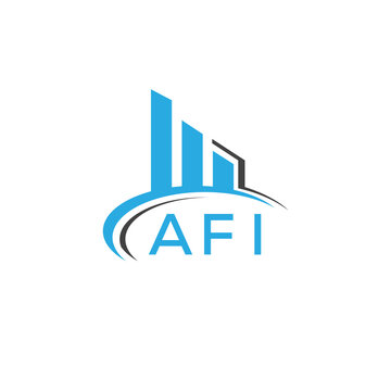 AFI letter logo. AFI blue image. AFI Monogram logo design for entrepreneur and business. AFI best icon.
