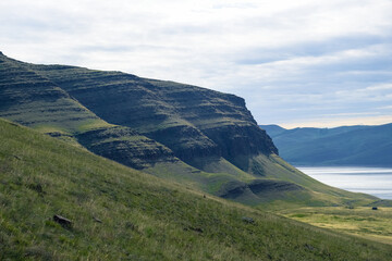 Mount Oglakhty and a view of the Yenisei River
