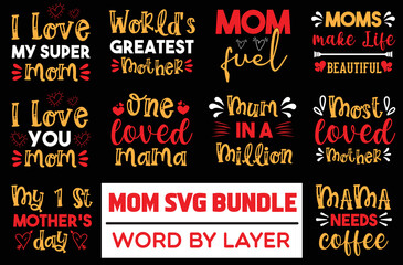 Mom svg design bundle