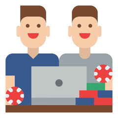 friends bet gambling casino