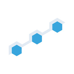 Obraz premium Hexagon Infographic Table