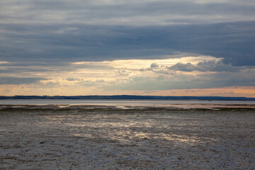 Sunset at Westcliff, near Southend-on-Sea, Essex, England, United Kingdom