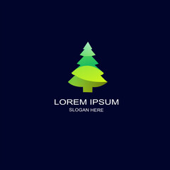 tree logo colorful gradient design