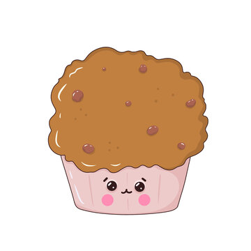 muffin isolated on transparent background 