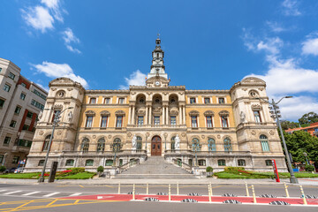 Fototapeta premium Bilbao City Hall building built in Art Nouveau style and finished in 1892 by Joaquín Rucoba