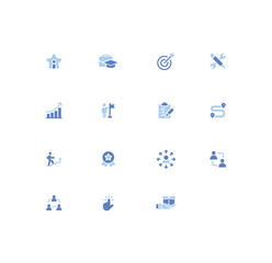 Creative Blue iconography template design