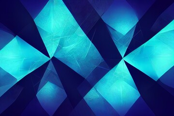 Abstract cyber background with neon blue lights, virtual reality.