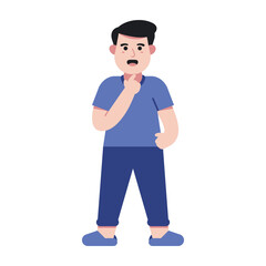 Man Flat Illustration