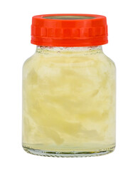 glass jar of swallow's nest isolated and save as to PNG file