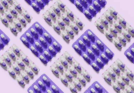 Medicine Blister Mockup