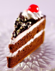 A cake that looks delicious and yummy.