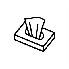 tissue box icon, vector illustration