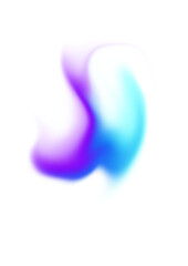 Abstract gradient fluid shape. Mental health element on transparent background. Vaporwave modern aesthetic PNG element on transparent background.