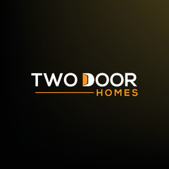 Modern Door Home Wordmark Logo Design Template for Your Business