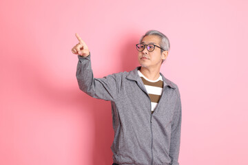 Asian Man on Pink
