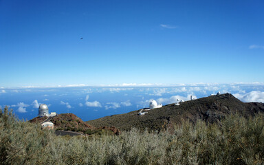 Astrophysical observatory on the island of La Palma.Canary  Islands.