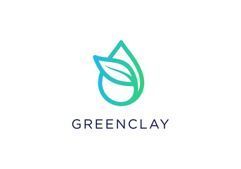 nature green logo design templates