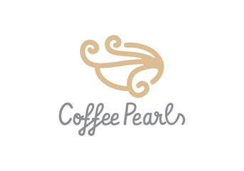 tea and coffee logo design templates