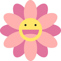 Groovy Flower Cartoon Character