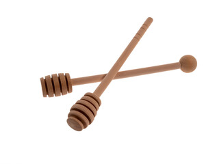 Honey dipper on a white background. Honey dipper isolated on white background.