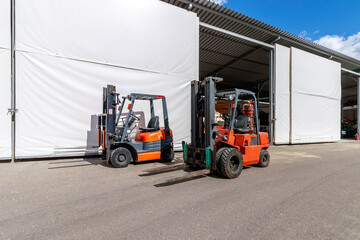 View of the production building from the street
