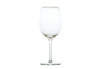 A wineglass on white background