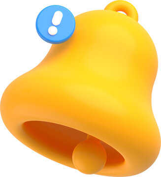 3D Notification bell
