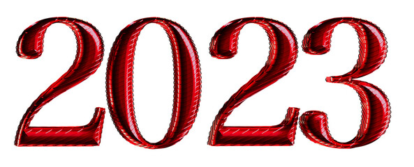 Happy New Year 2023 Text Typography Design Patter,