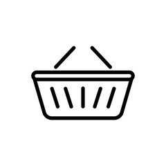 Shopping cart line icon illustration. Simple vector design editable. Pixel perfect at 32 x 32