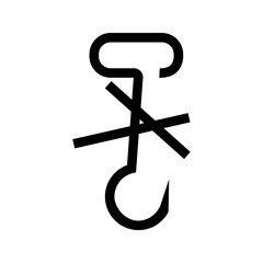 Do not cling Simple icon on product packaging and box