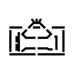 Lift directly behind the load Simple icon on product packaging and box