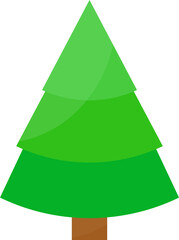 This is a Christmas tree isolated on a white background.