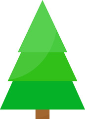 This is a Christmas tree isolated on a white background.