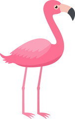 This is a pink flamingo