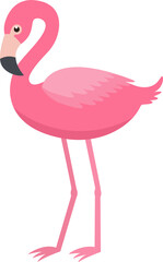 This is a pink flamingo