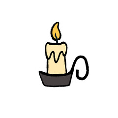 candle with holder