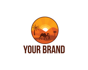 Gradient desert logo template